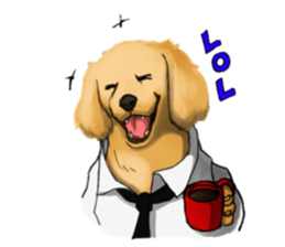 Dog job sticker #7905418