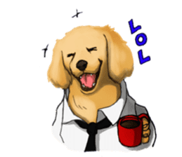 Dog job sticker #7905418