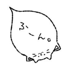 Cat a balloon. sticker #7905437