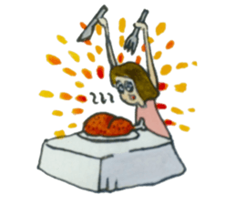 ayu fish girl sticker #7905460