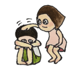 ayu fish girl sticker #7905479