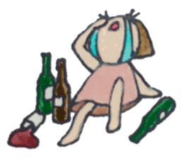 ayu fish girl sticker #7905491