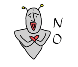 Alien from LALA sticker #7905524