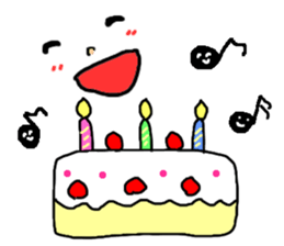 Simple face sometimes Animal sticker #7905799