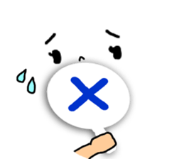 Simple face sometimes Animal sticker #7905807