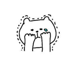 Simple face sometimes Animal sticker #7905811