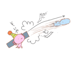 Axolotl"UPA"and"RUPA" sticker #7906588