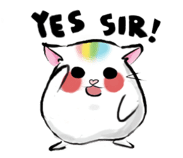 Rainbow Hamster(EN) sticker #7906765