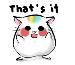 Rainbow Hamster(EN) sticker #7906766