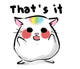 Rainbow Hamster(EN) sticker #7906766