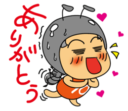 Animai lover girl sticker #7907506