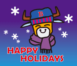 Buffalo BUB; Holiday/Winter edition sticker #7907822