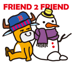 Buffalo BUB; Holiday/Winter edition sticker #7907848