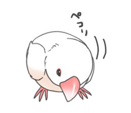 Sticker of a Java sparrow 2 sticker #7908388