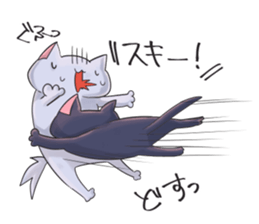 The crazy lover black cat sticker #7908649