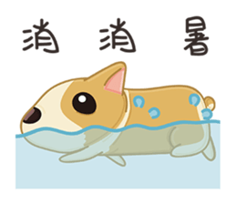 Corgi 007 sticker #7908695