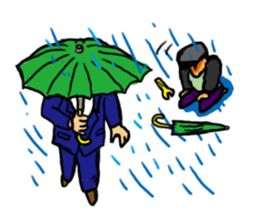 Crazy bank clerks sticker #7909208