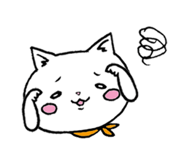 Too dependent cat daily life sticker #7909335