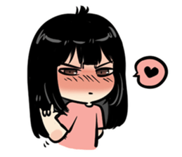 BlackHeart Girl sticker #7911936