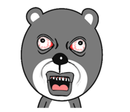 weird face Bear Sticker sticker #7912145