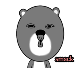 weird face Bear Sticker sticker #7912155