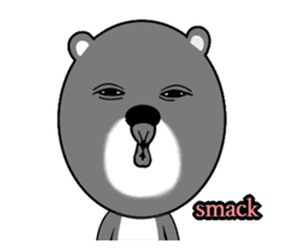 weird face Bear Sticker sticker #7912155