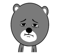 weird face Bear Sticker sticker #7912165