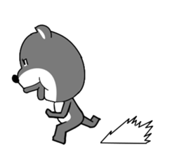 weird face Bear Sticker sticker #7912171