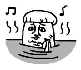 Funny sweet potato uncle sticker #7914267