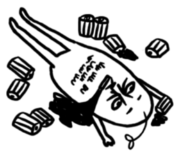 Funny sweet potato uncle sticker #7914296