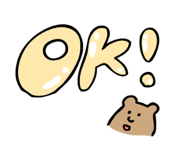 Simple Cute Bear sticker #7914904