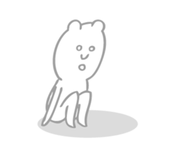 Simple Cute Bear sticker #7914907