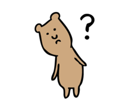 Simple Cute Bear sticker #7914908