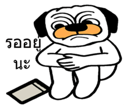 Little Bull dog & Owl Owl Best friends 2 sticker #7915032