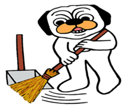 Little Bull dog & Owl Owl Best friends 2 sticker #7915042