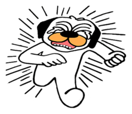 Little Bull dog & Owl Owl Best friends 2 sticker #7915048