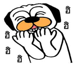 Little Bull dog & Owl Owl Best friends 2 sticker #7915058