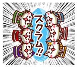 the pad of cat @ Rugby sticker #7915501