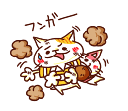 the pad of cat @ Rugby sticker #7915503