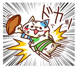 the pad of cat @ Rugby sticker #7915505