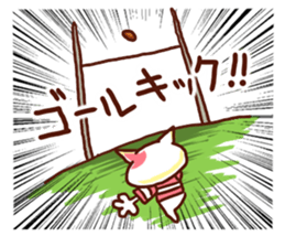 the pad of cat @ Rugby sticker #7915517