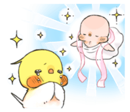 Okame-kun & pink-chan Vol.2 sticker #7915643