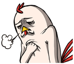 Super Dramatic Chicken sticker #7916496