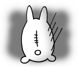 Fat Rabbit Round sticker #7917174