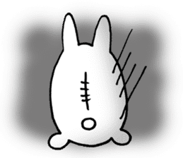 Fat Rabbit Round sticker #7917174