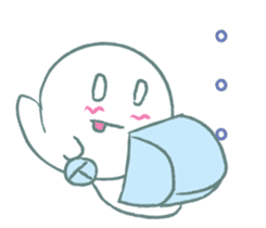 Small Friendly Boolulu sticker #7917312