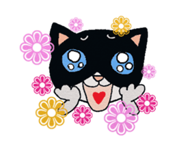 HACHI-NYAN,The happy cat sticker #7918186