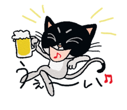HACHI-NYAN,The happy cat sticker #7918192