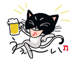 HACHI-NYAN,The happy cat sticker #7918192