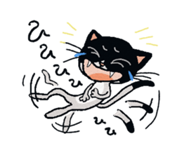 HACHI-NYAN,The happy cat sticker #7918198